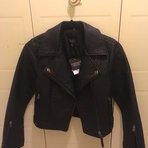 Brand New Topshop Faux Leather Jacket